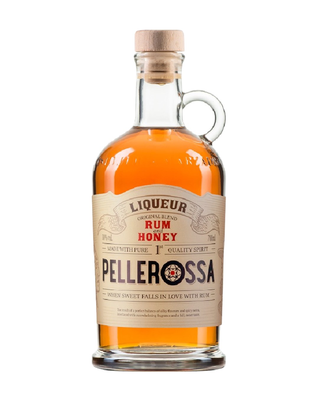 Liquore Pellerossa Rum e Miele Marzadro - 70 cl