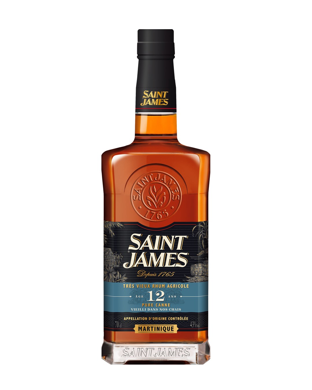 Rhum Saint James Vieux Agricole 12 anni - 0,7 lt con astuccio