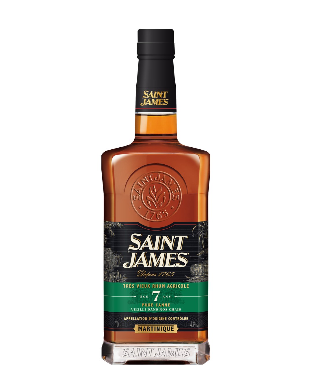 Rhum Saint James Vieux Agricole 7 anni - 0,7 lt con cassetta
