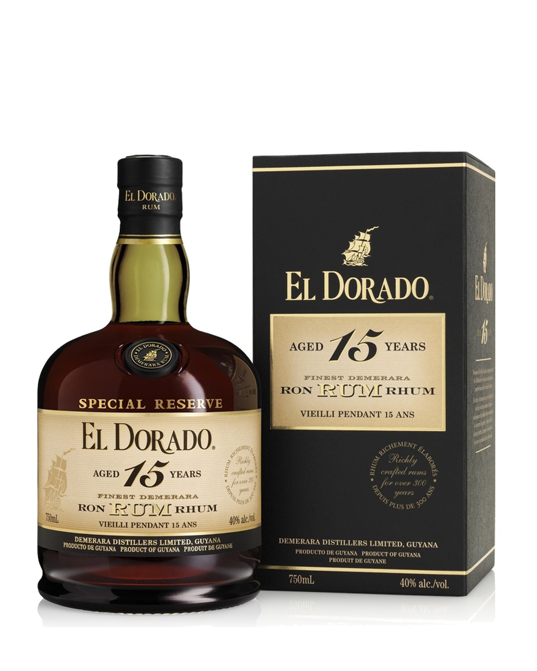 Rum El Dorado 15 anni Special Reserve - 70 cl con astuccio