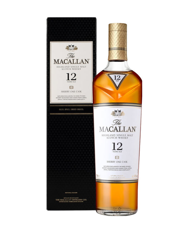 Whisky The Macallan 12 anni Sherry Oak Cask - 0,7 lt con astuccio