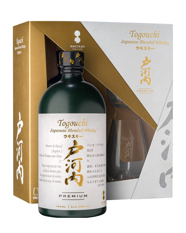 Whisky Togouchi Premium Japanese Blended - 70 cl con astuccio e 2 bicchieri